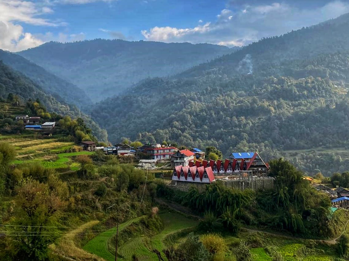 Majestic Himalayan landscapes of Khopra Ridge in Nepal
