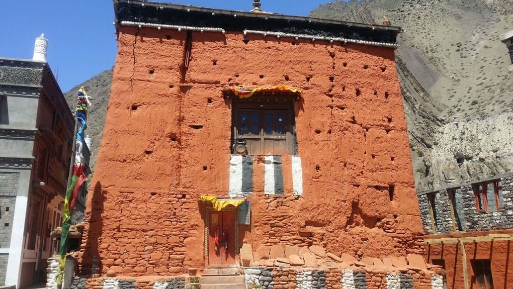 Religious journey through Jomsom in Nepal