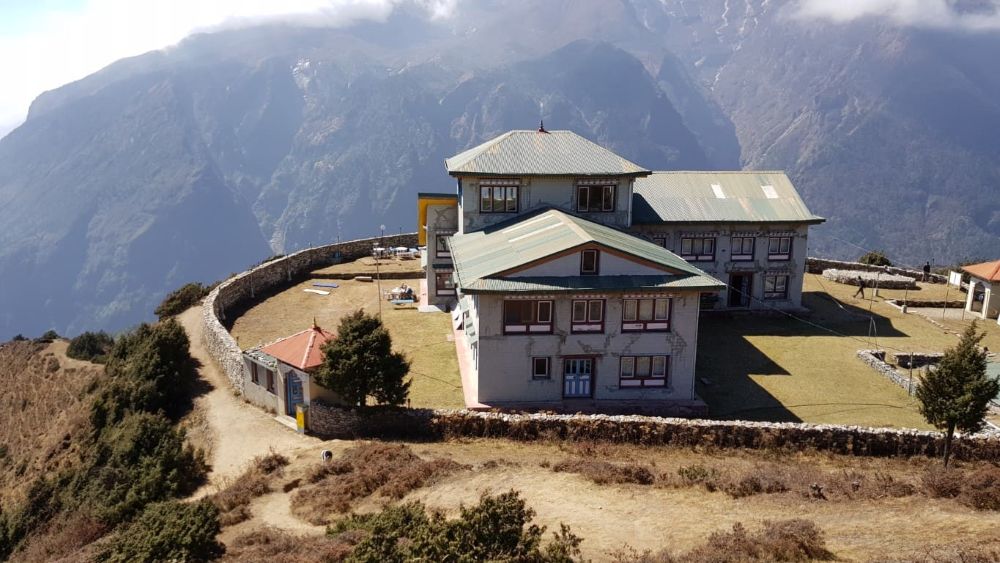 Traditional lodge in Gokyo village for Everest trekkers