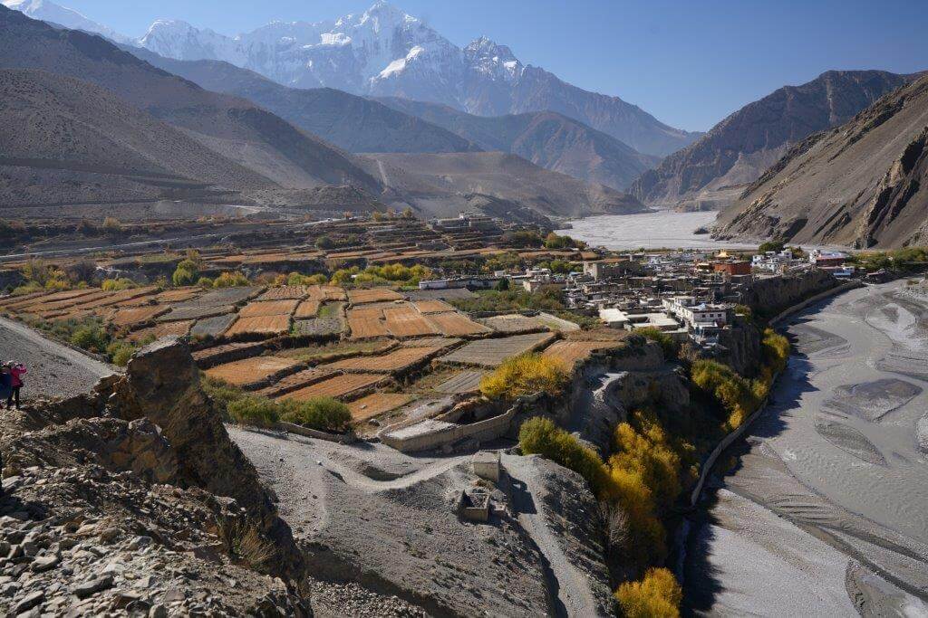 Panoramic landscape of the Kali Gandaki gorge in Mustang