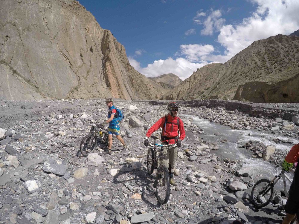 Mountain biking adventure in Nepal's Annapurna region