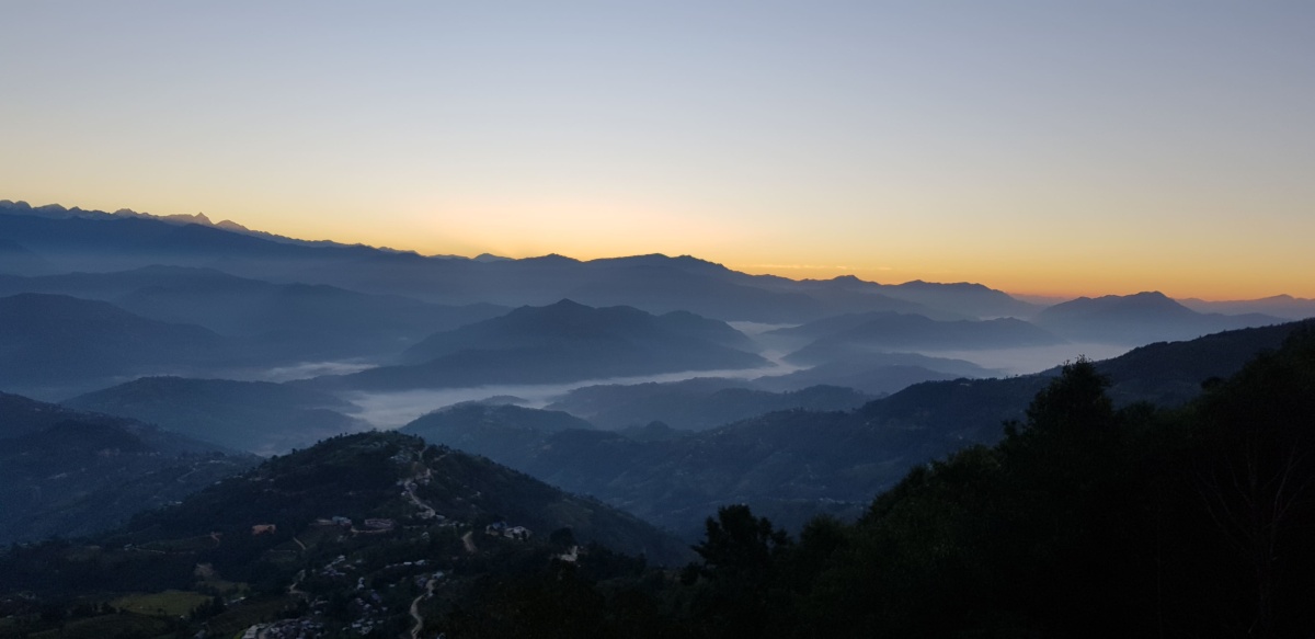 Scenic Himalayan landscape in Nepal