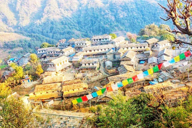 ghandruk old village view